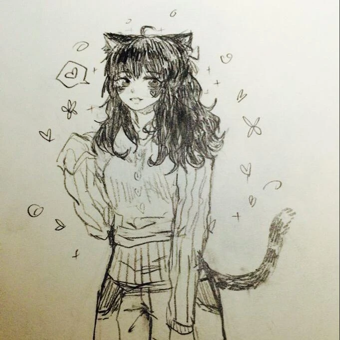 暂时拿过来充数的猫娘图 =200x